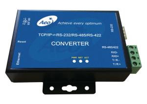 RS232 RS485 RS422 10 100Mbps Serial To Ethernet Converter Single Port