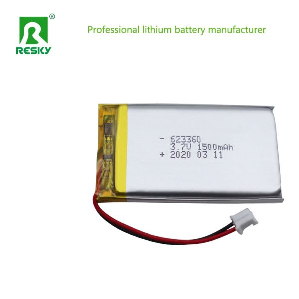 Flat Rechargeable Lithium Polymer Battery Cell 1500mAh 603060 3.7v For Bluetooth Speaker