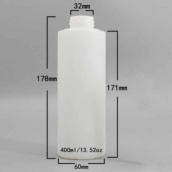 Round 32mm 400ml HDPE Pump Bottle