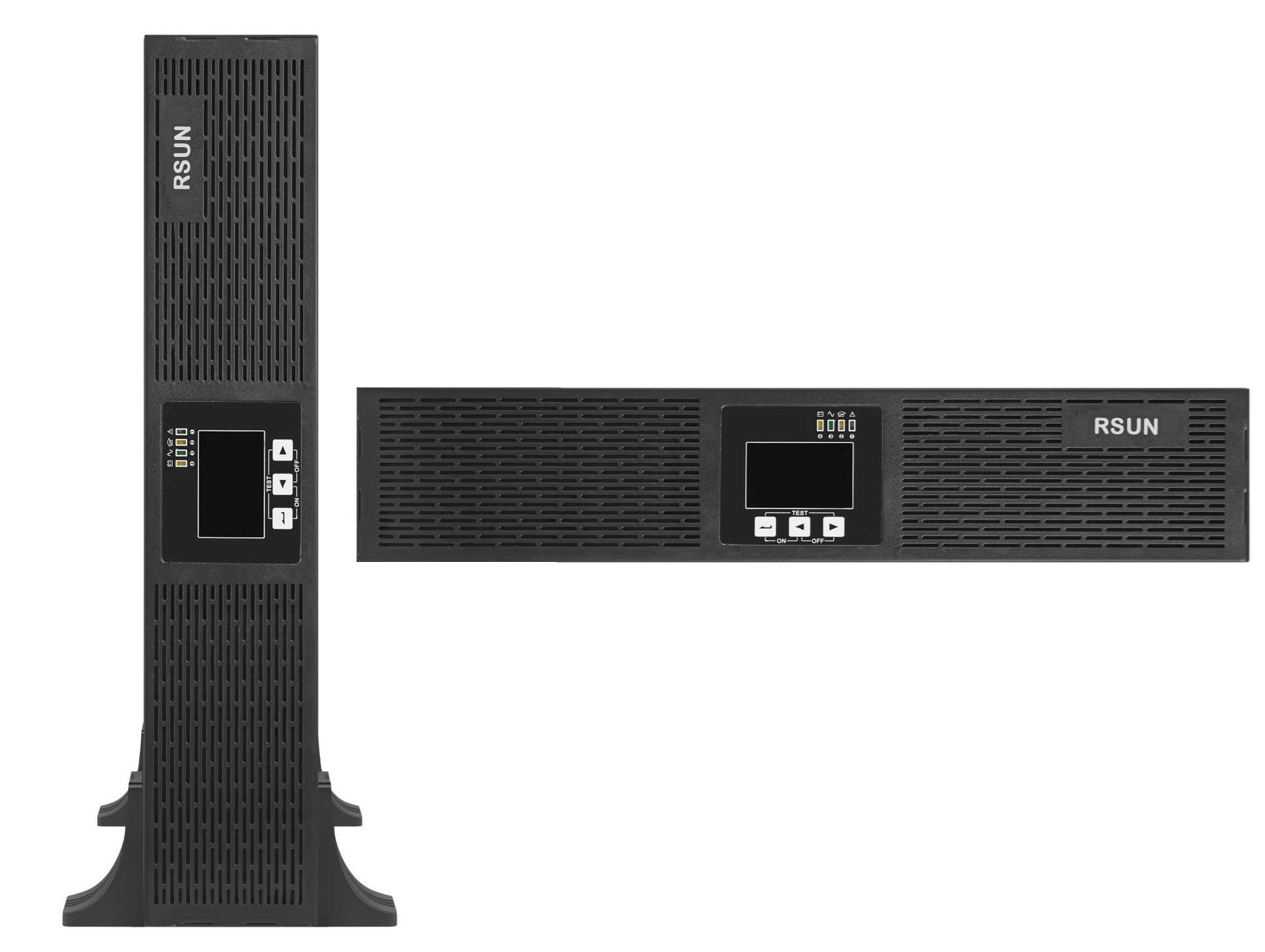 2U High Frequency Online UPS 19 Inch 3KVA Rack Mount UPS LCD For Server Metal Case