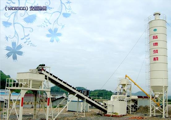 85kW Soil Cement Mixing Plant , 300t/H Concrete Mixing Station