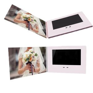 China 7 inch LCD video invitation card, wedding video invitation card wholesale