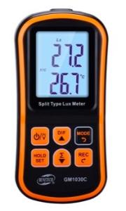 NTC Thermistor CE GM1030C Digital Lux Meter , Lux Meter Light Meter