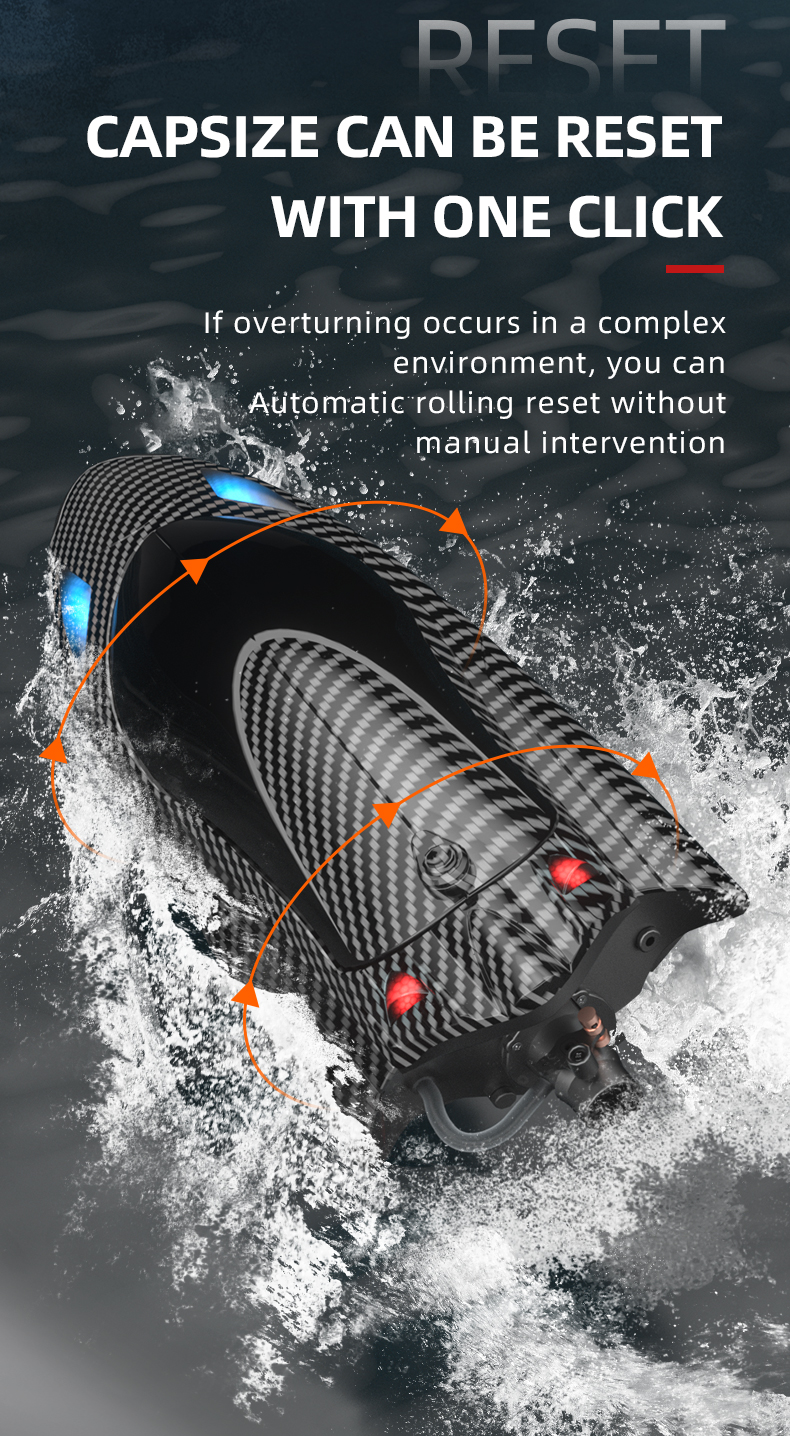 State of Assembly Ready-to-Go speed Turbojet Remote Control Boat with Left and Right Turn Function