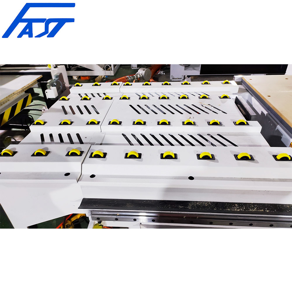 CNC Nesting 3D CNC Router Machine Beam Table With Loading And Unloading 3 Axis CNC Router 1224