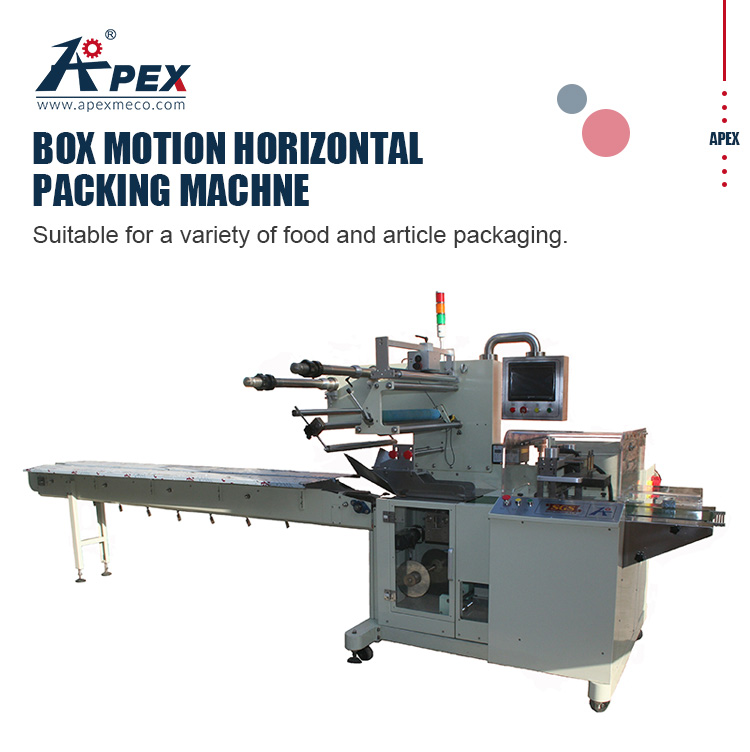 Rice Goods / Pineapple / Wheat Flour Packing Equipment , Box Motion Horizontal Packing Machine