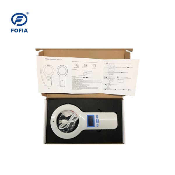 Animal Tracking Chip Reader With 1000 Data Memory USB Cable AA Battery
