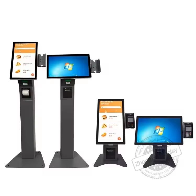 15.6" Self Service Order Fast Food Tablet POS Payment Kiosk with Capacitive Touch Optional Touch Screen
