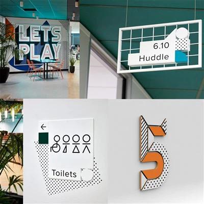 Quality Commercial Building Wayfinding Signage System Indoor Directory Signage for sale