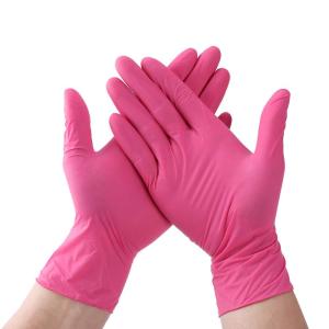 China Powder Free Disposable Surgical Gloves 240mm Nitrile Chemical Resistant Gloves wholesale