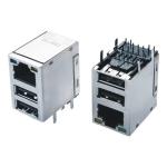 Single Port SFP Connector RJ45 Tab Up Transformer For Network Switch