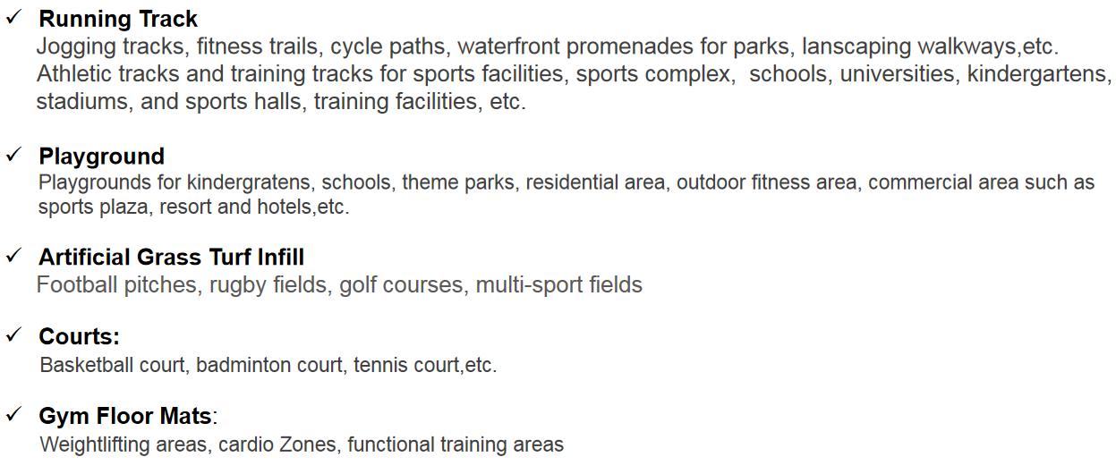 Athletic Running Track EPDM Rubber Athletic Flooring with Quick Installation for Track & Field