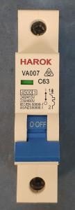 China VA007 Miniature Circuit Breaker MCBs UL489 15A 50/60Hz Circuit Breaker With 30℃ Temperature wholesale