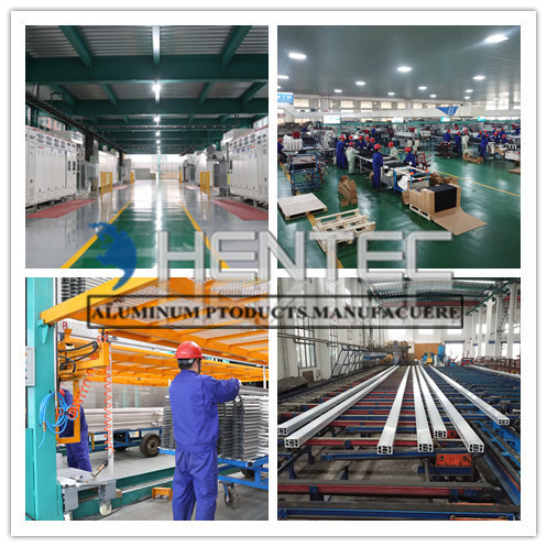 Powder Painted Aluminum Curtain Wall Profile , Aluminum Extrusion Profile