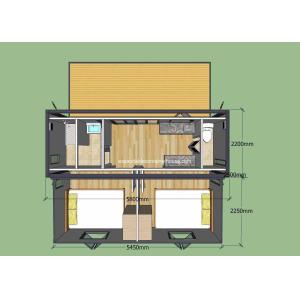 Stable Folding Container House With Sturdy Steel Frame / Sandwich Panel