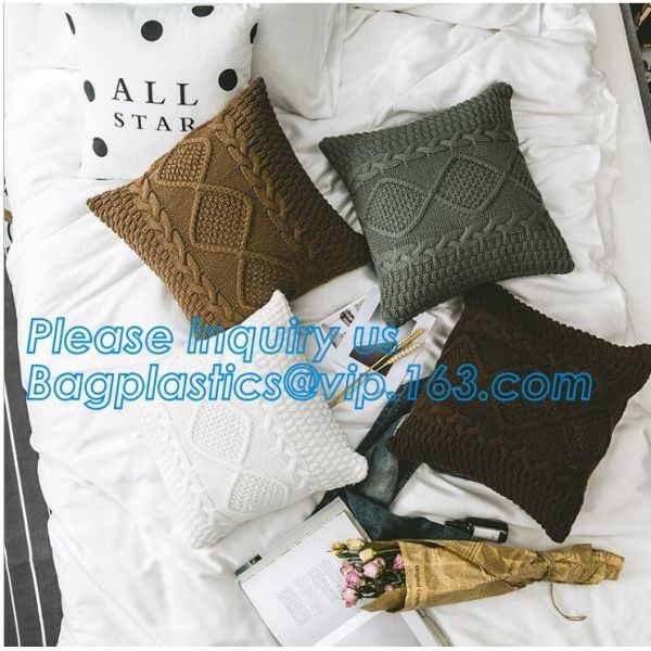 Latest design simple solid color pillow home decor cotton cushion cover,Cotton Embroidery Geometric Car Sofa Chair Bed T