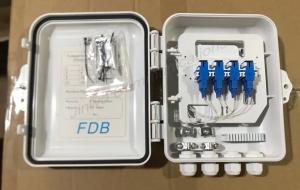 1X8 FTTH Distribution Box 8 Cores Cable Junction Box With Terminal Block