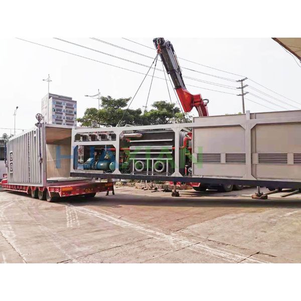 Automatic Conveyor R134A Charging Valve Vacuum Cooling Machine, Danfoss Cooling Equipment Vegetable Coo