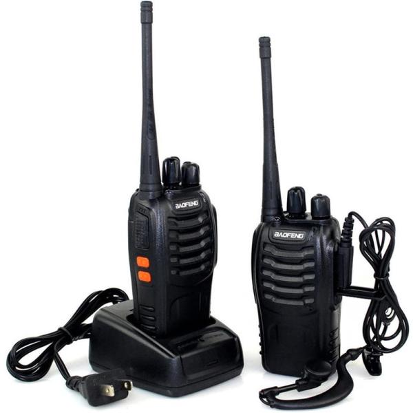 Quality Communication UHF Two Way Radioso Headset Baofeng 888S Emergency Alarm for sale