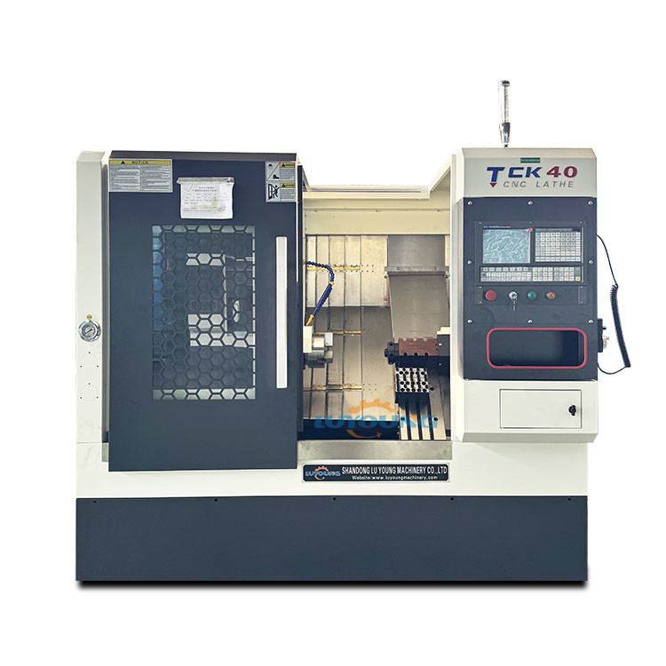 Slant bed machine TCK40 gang type tool holder and flying cutting head