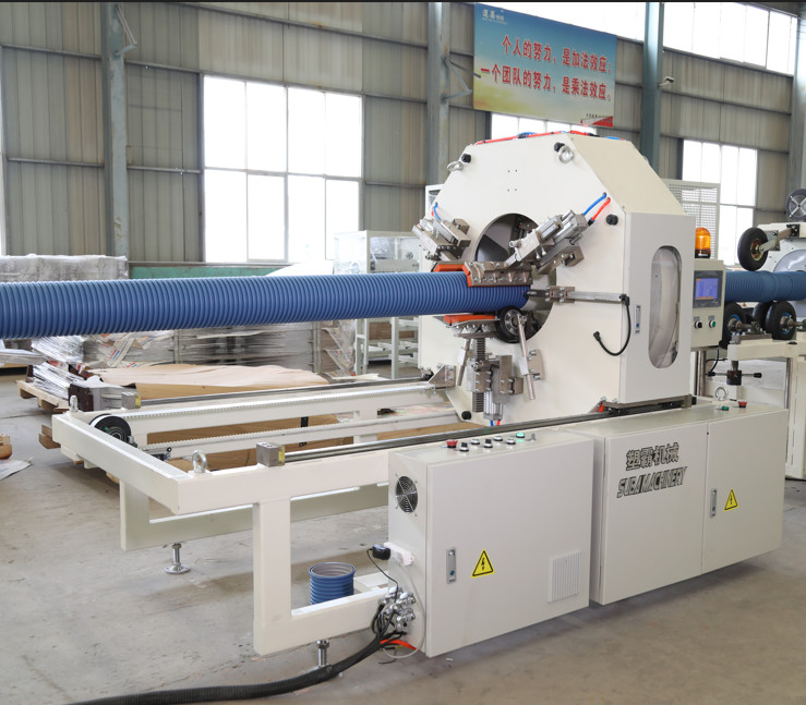 Precision Corrugated Pipe Cutting Machine Automatic Manual Operation Modes