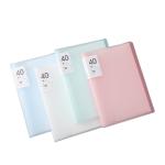 40 Pages Candy Color Binder Folder A4 Size Display Book PP Clear Pocket