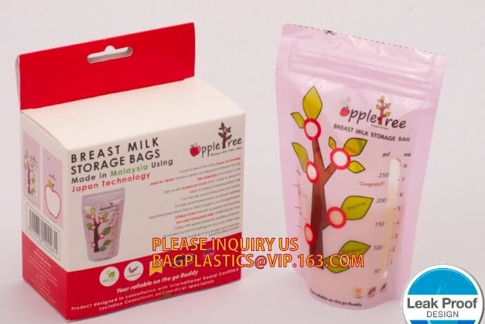 biodegradable eco-friendly FDA clear juice sealed drink pouches translucent reclosable hand held zipper plastic drinking