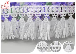 China French Venice Guipure Tassels Fringe Polyester Lace Trim For Clothing Decorative wholesale