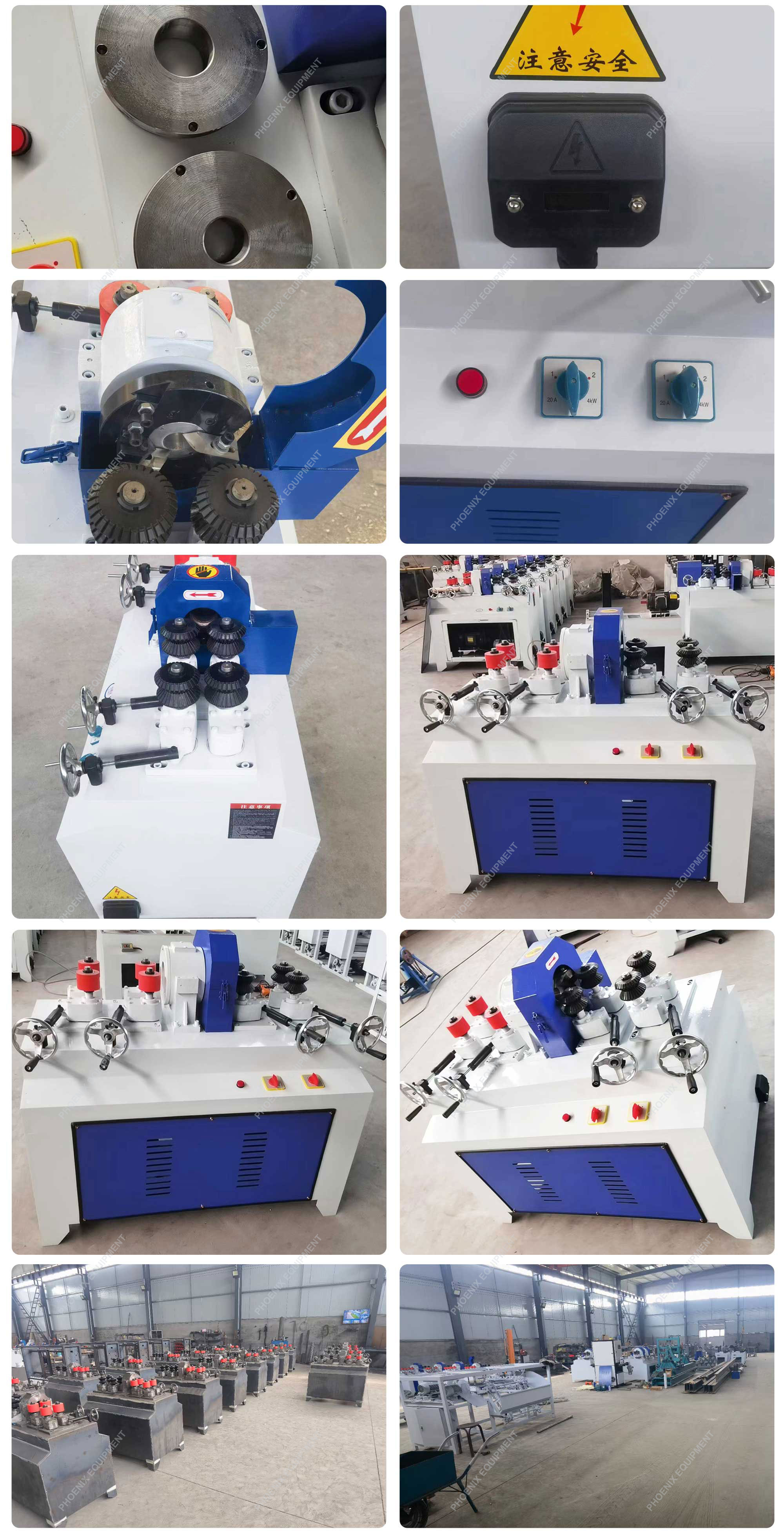 4000r/min Spindle Speed Shovel Handle Small Round Bar Machine with Automatic Feeding