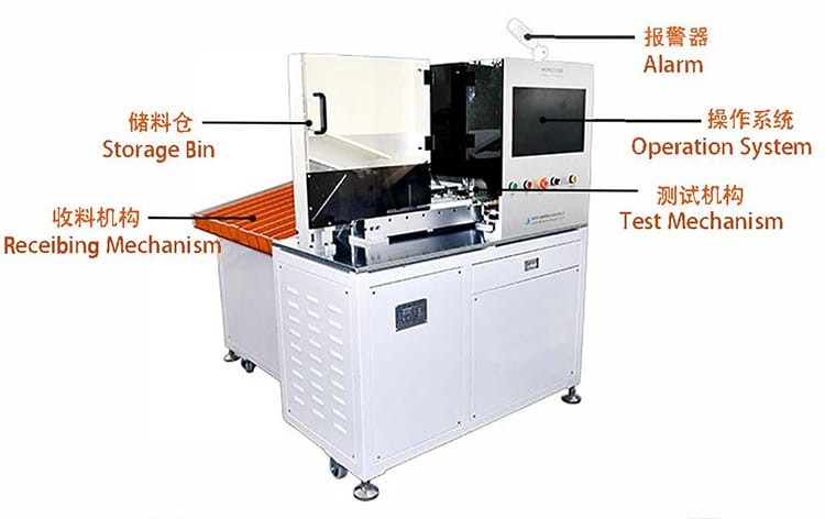 Laboratory Battery Cell Sorter Machine 10 Channels For 26650 And 32650 Cells