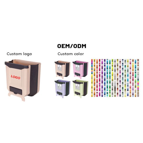 Hot Selling Good Price Solid and Reliable Hanging Kitchen Trash Can Foldable Waste Bin for Kitchen