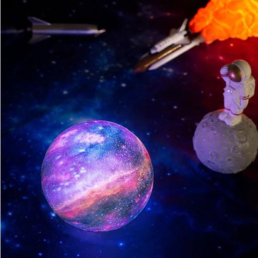 Quality Smart Control 3D Printed Moonlight , Ambient RGB Moon Lamp Color Changing for sale