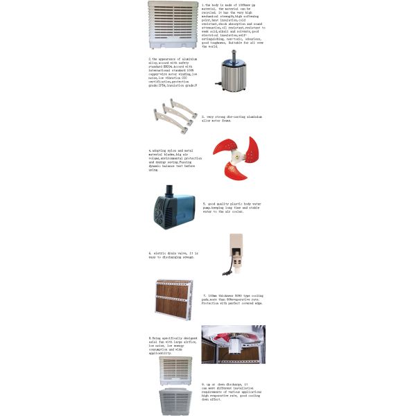 factory directly sell outdoor efficient industrial evaporative air cooler