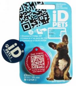 China Waterproof Anti Lost RFID Dog Tag QR Code 213 Epoxy RFID Pet TAG wholesale