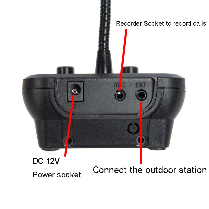 AC 12V Dual Way Window Speaker Intercom System Zero Touch Communication