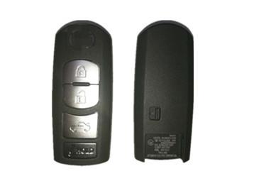 Quality SKE13E-01 433 MHZ Mazda Car Key Black Color 3 Button Remote Key Fob With Logo for sale