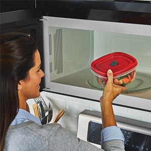Microwave safe with vent open