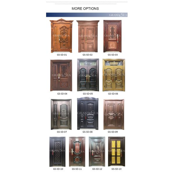 France Style Advanced Stainless Steel Door Good Quality Superior a Class Locksystem Israel Security Door