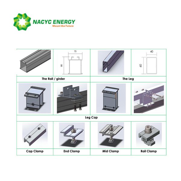 Unique Patented Ground Mounting Solar Racking Systems For Large Scale Project