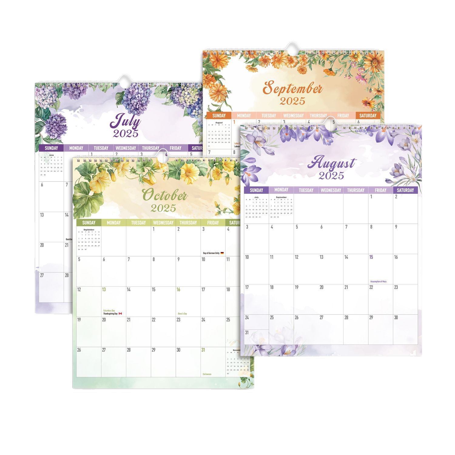 Personalized Calendar Printing with Glossy Paper Type Add Personal Dates And Events Personalization