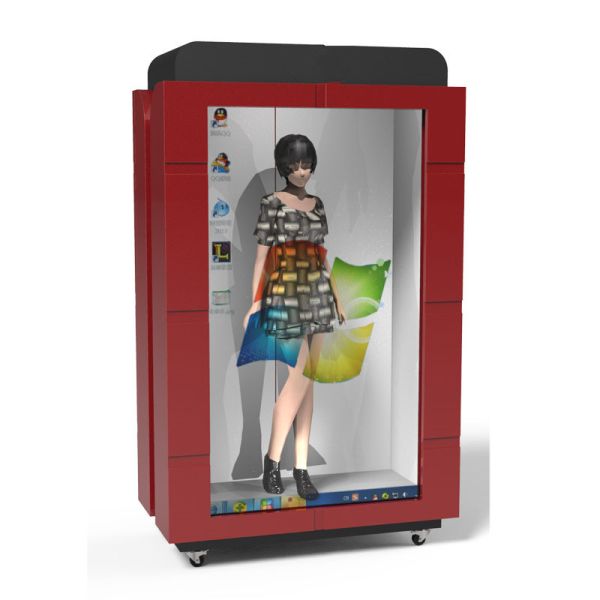 Vertical Transparent Touch Screen , Android Windows USB Input Transparent Lcd