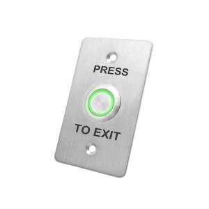 China PRESS TO EXIT Screen 4 Pin Push Button Switch , 24V DC Small Momentary Push Button Switch on sale