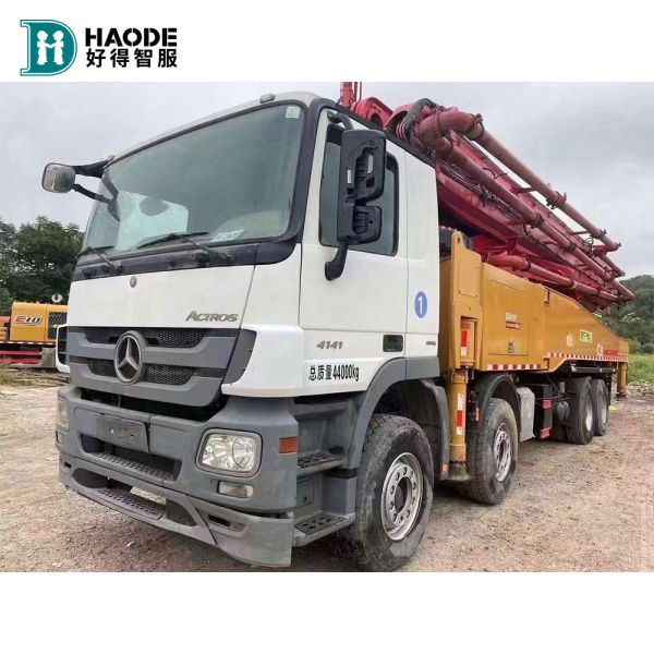 Haode 37m 52m 56m Sany Truck Mounted Concrete Pump 300kW/1800rpm Productivity 200/137 m3/h