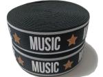 40m Roll Printed Elastic Bands 3.5cm Picot Elastic For Underwear