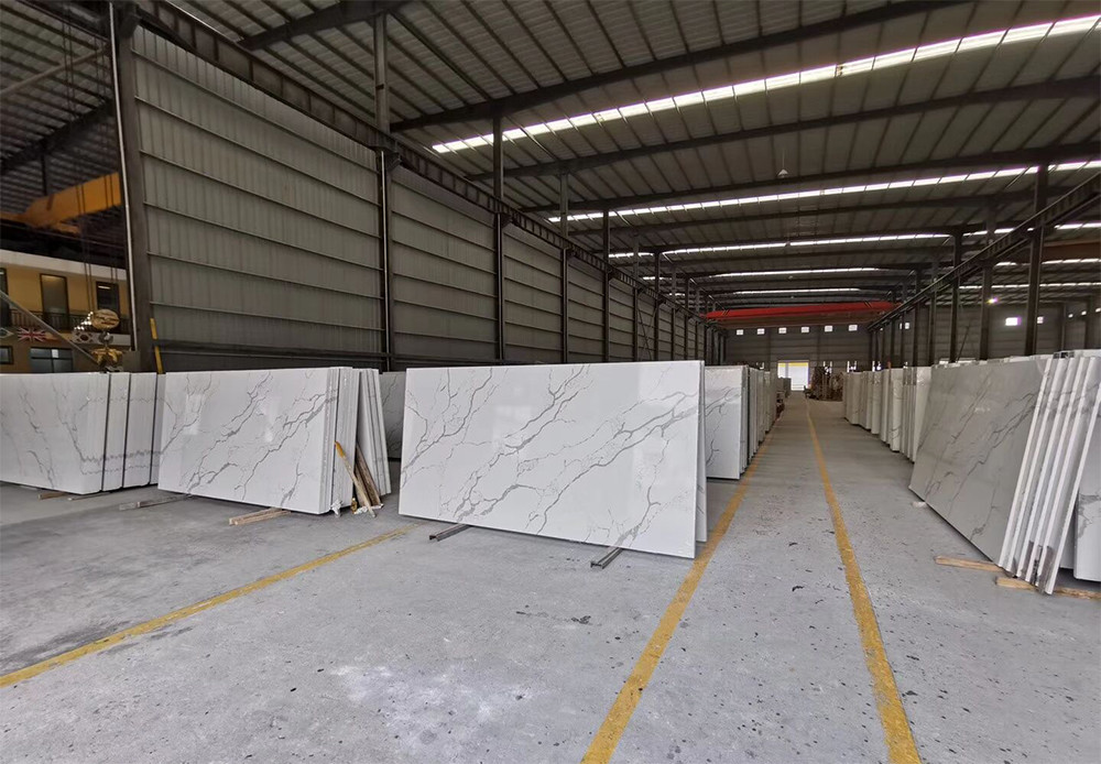 Gray Vein Calacatta Gold Quartz That Looks Like White Artificial Marble China factory