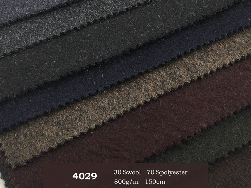 Wholesale white boucle merino knitted poly viscose polyester 100% wool woolen tweed fabric for coat for men suit woolly hats