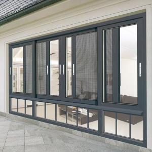 8-way Seal Air Tightness Level 8 Aluminium Sliding Windows for Product Development