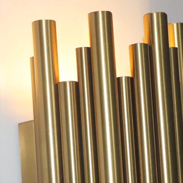 Creative Design Modern Gold Tube LED Wall Sconces For Living Room
