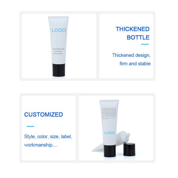 Customizable Plastic Tube for Toothpaste with Face Cream and Lotion Capacity