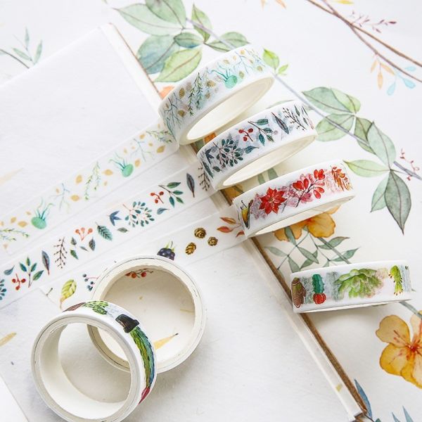 Colorful decorative masking washi paper tape custom printed DIY washi tape with logo